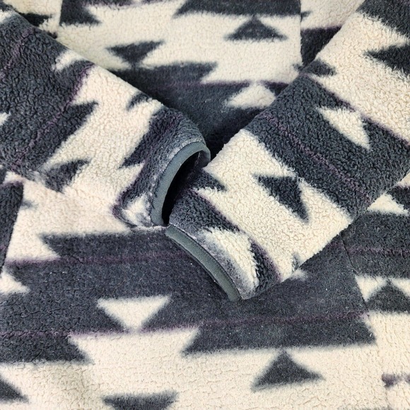 The North Face Girl's Campshire Full zip sweater Sz L 14-16 shepra Aztec jackets - Picture 8 of 11